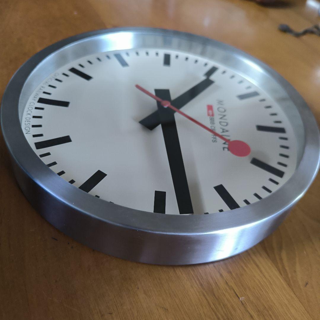 MONDAINE （モンディーン）壁掛け時計　動作品　スイス　鉄道　時計