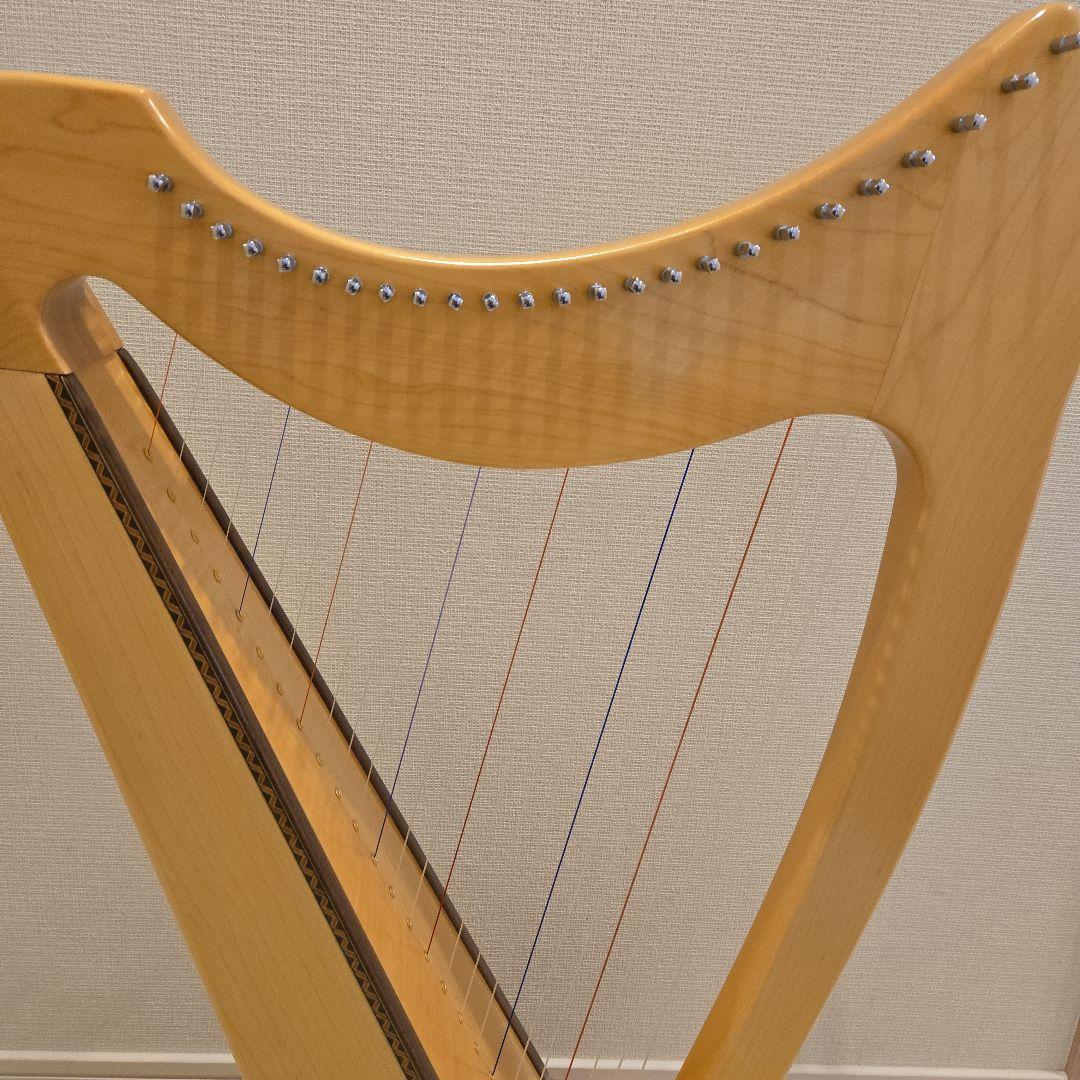 青山ハープ社製25弦サウルハープ(メープル材)