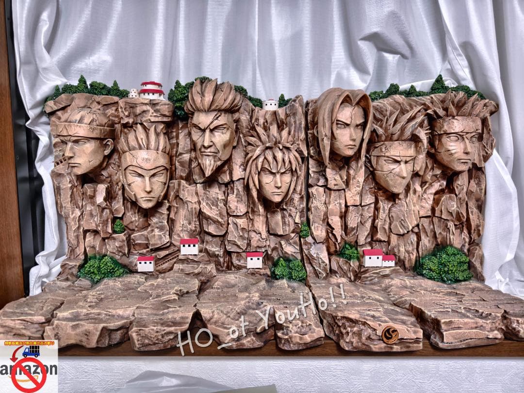 ナルト 疾風伝 フィギュア 歴代火影岩 ジオラマ台座 訳あり 1/8 スケール