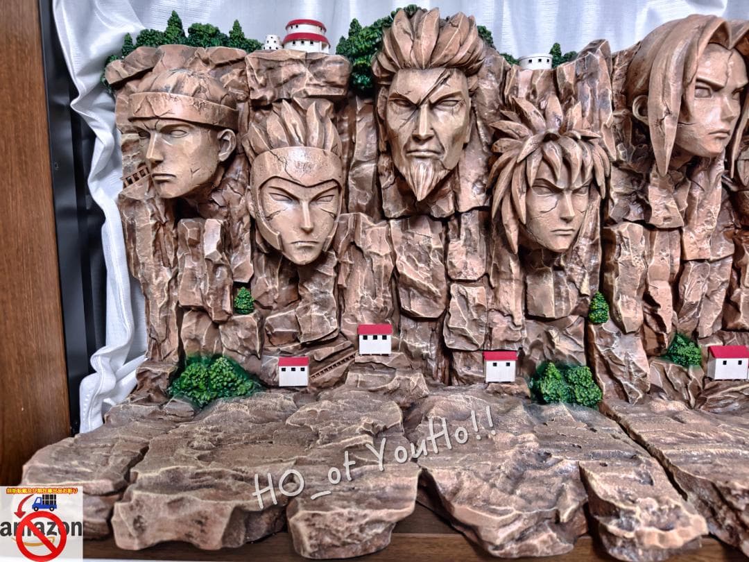 ナルト 疾風伝 フィギュア 歴代火影岩 ジオラマ台座 訳あり 1/8 スケール