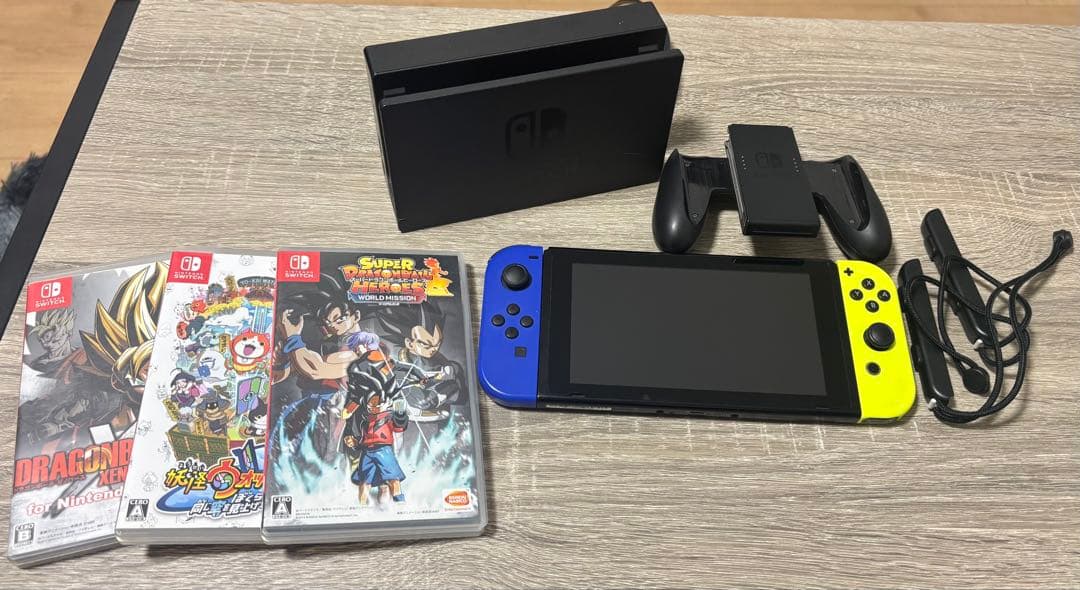 Nintendo Switch 本体 青/黄 + ゲームソフト3本