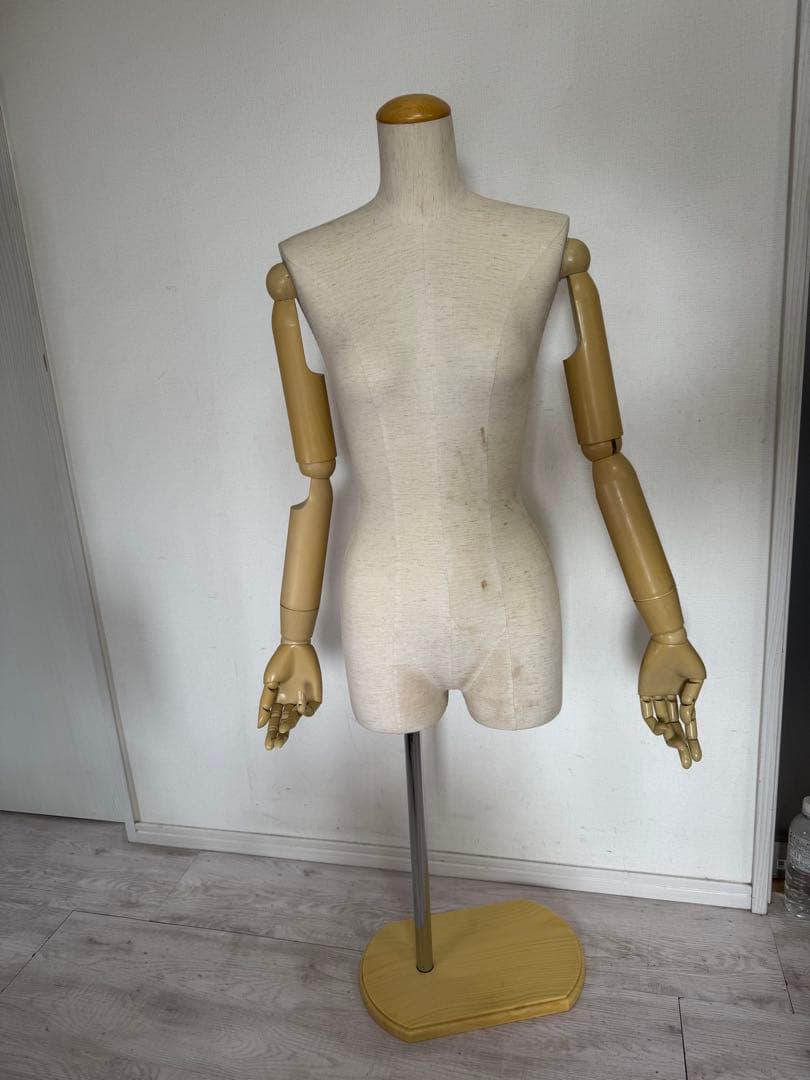 可動式　アーム付き　可動式 洋裁トルソー マネキン　レディース