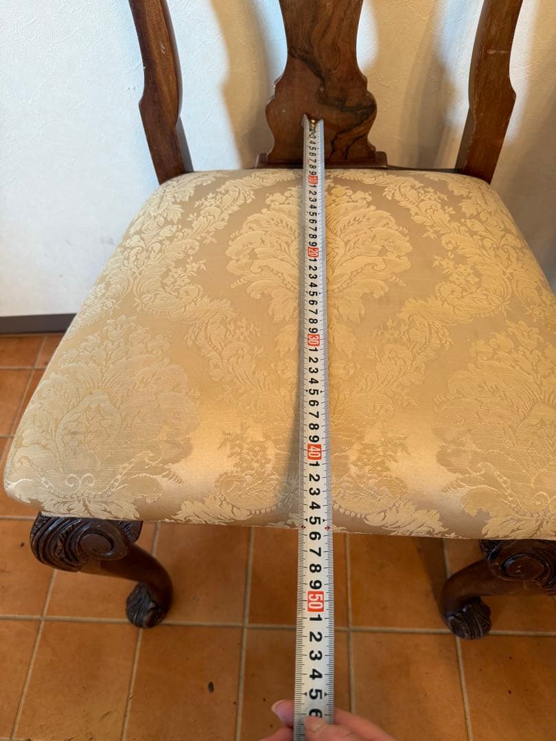 英国 状態良好1930年代アンティーククィーンアンチェア1脚