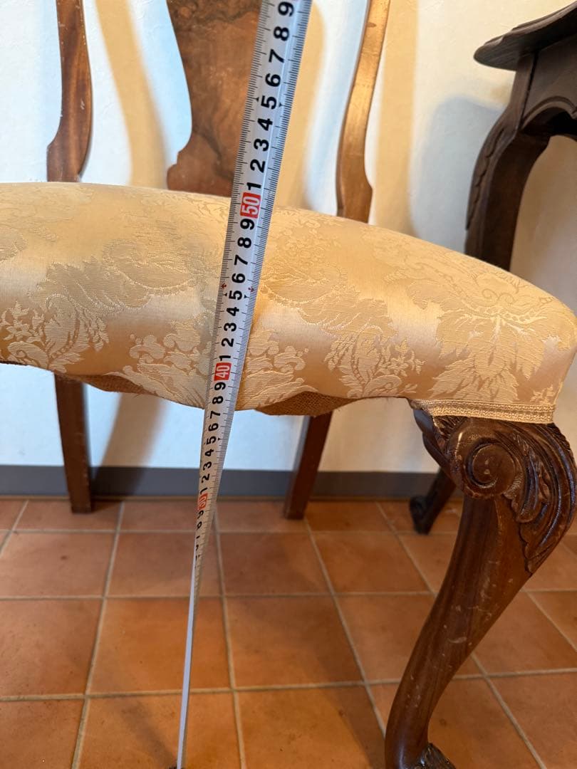 英国 状態良好1930年代アンティーククィーンアンチェア1脚