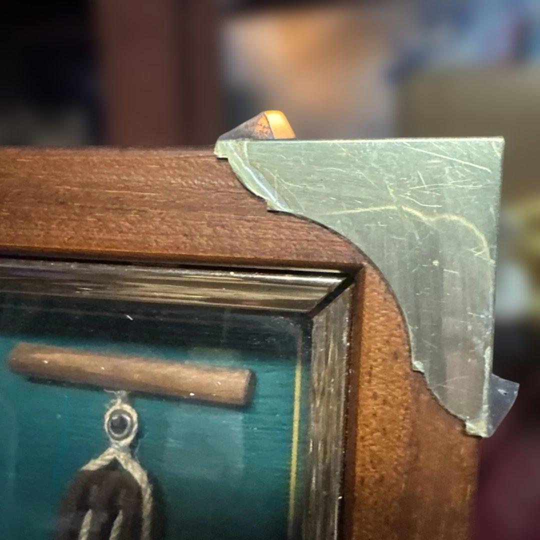 アンティーク　ロープワーク　海洋装飾品 フレーム付きアート