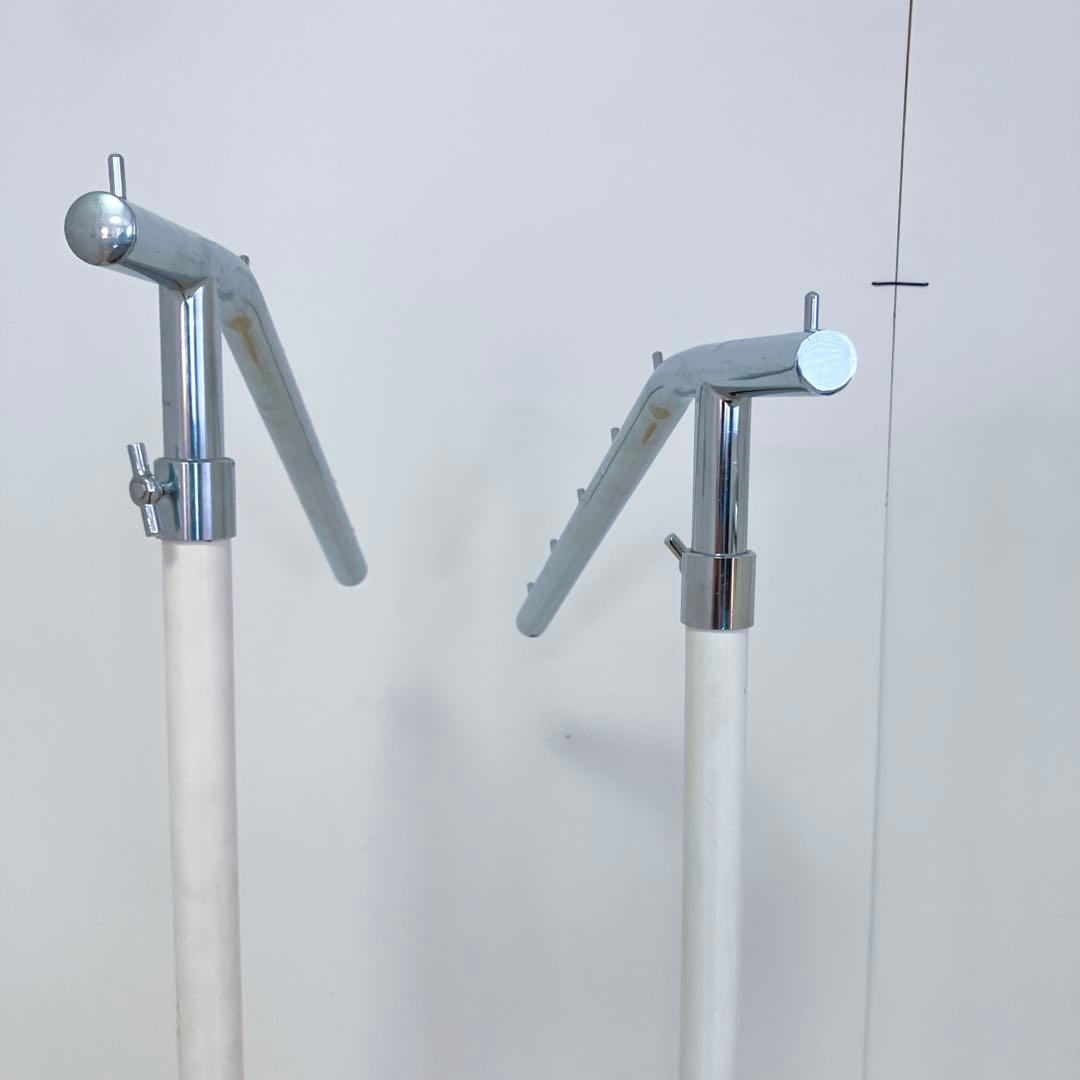 業務用 什器ハンガー　傾斜　ハンガーラック 4台セット　スチールラック