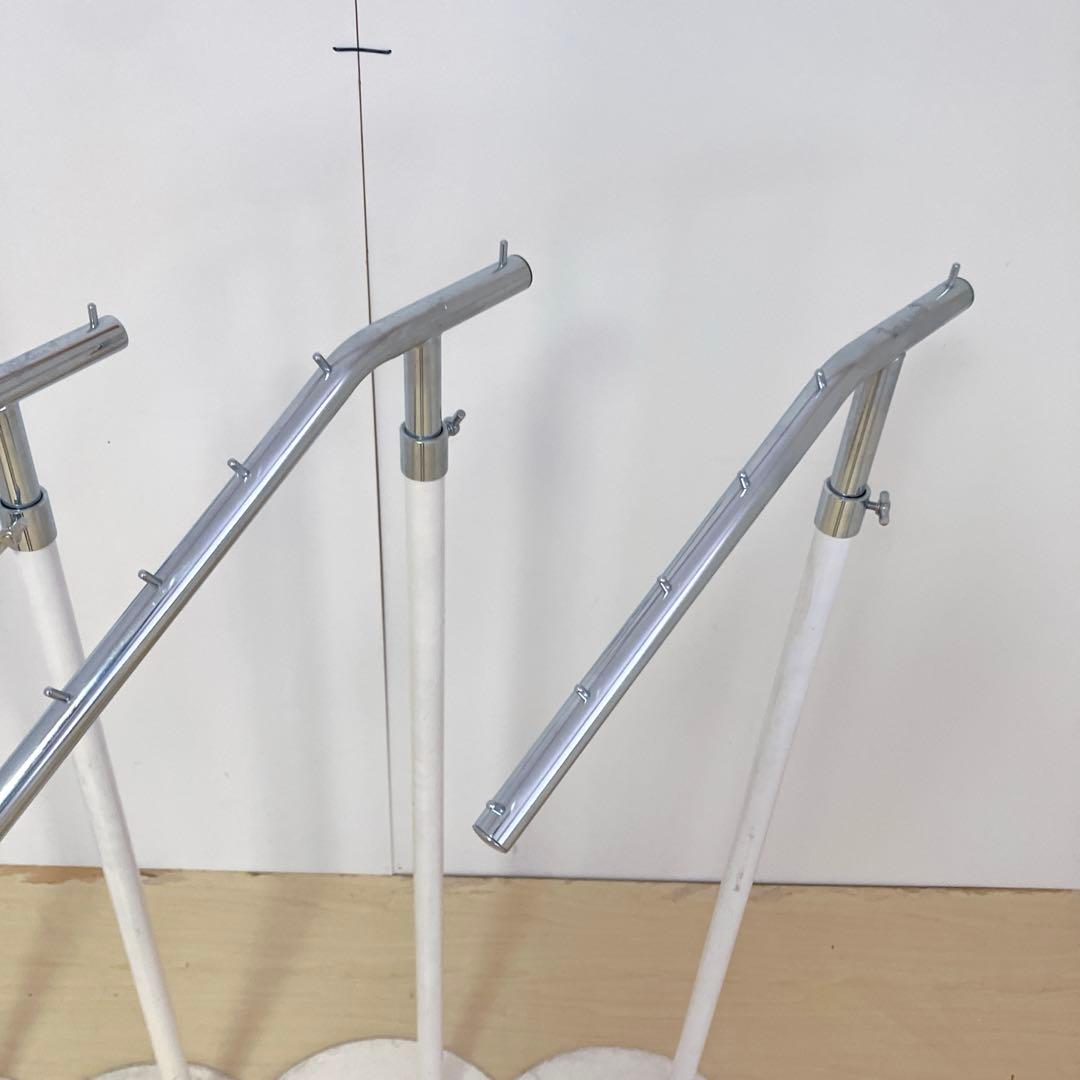 業務用 什器ハンガー　傾斜　ハンガーラック 4台セット　スチールラック