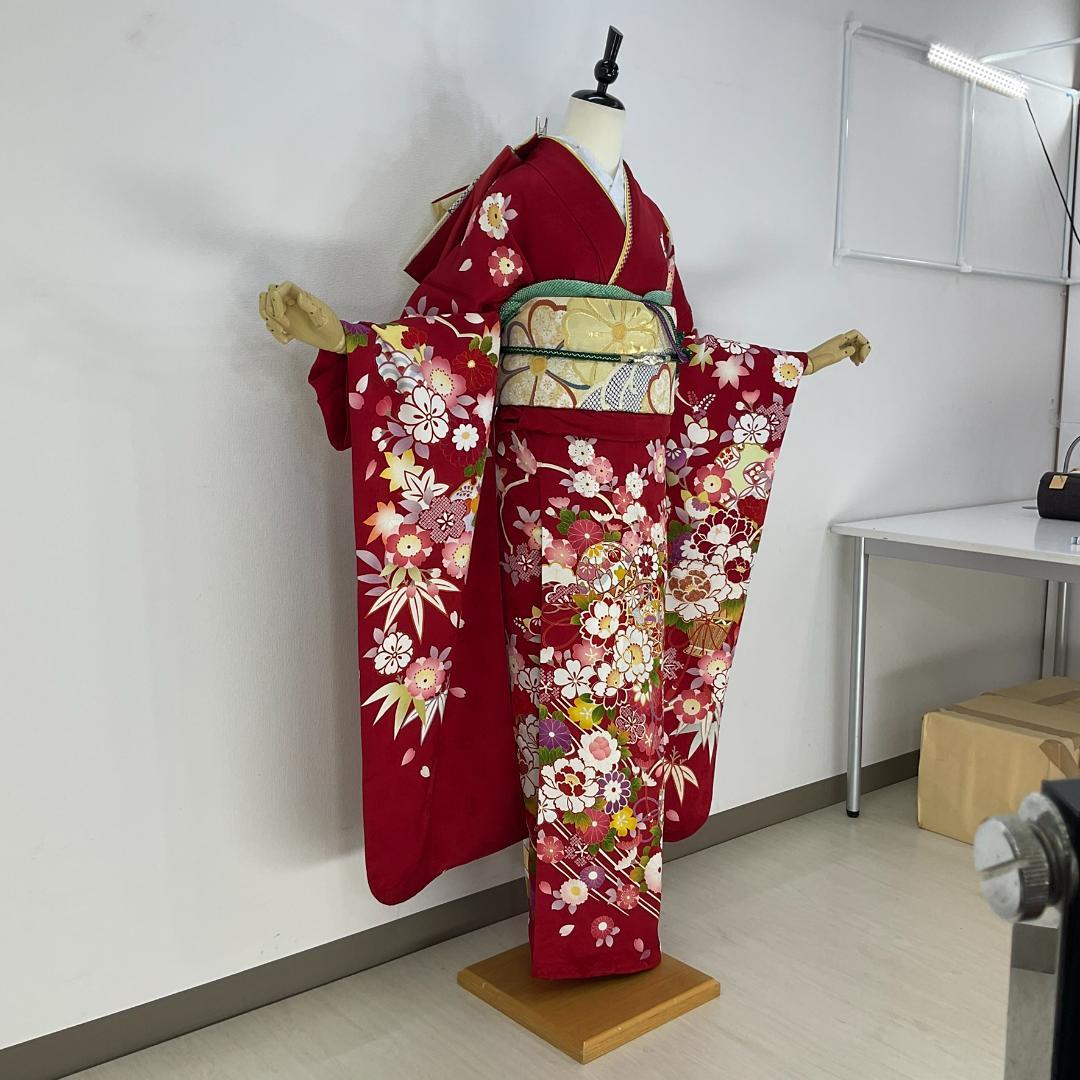 みー　お振袖フルセット　7点セット　半衿付け