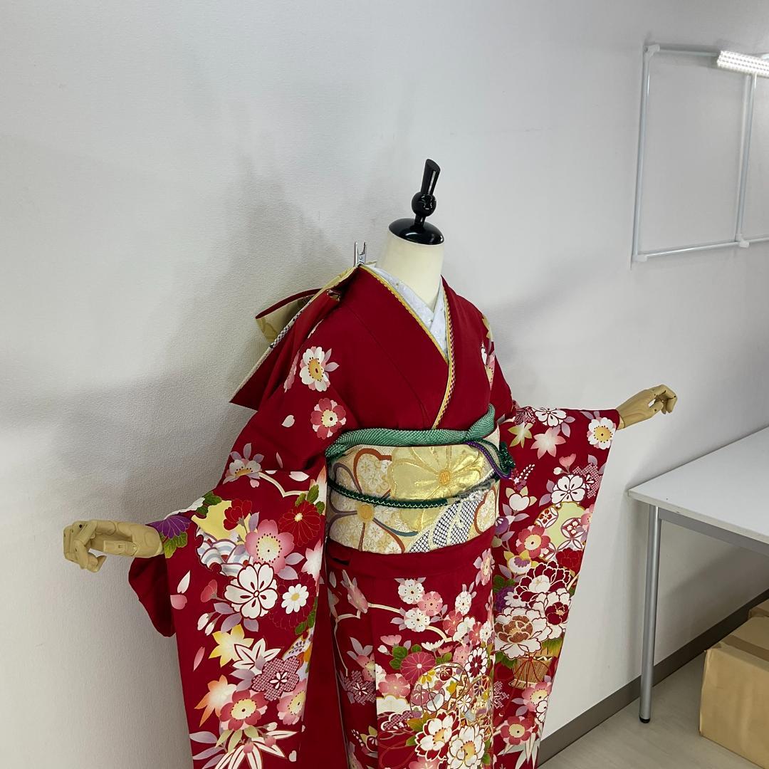 みー　お振袖フルセット　7点セット　半衿付け