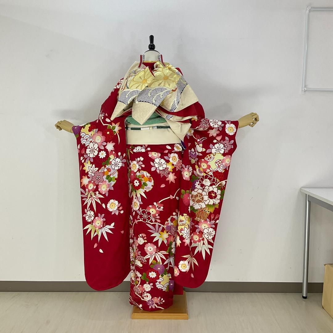 みー　お振袖フルセット　7点セット　半衿付け