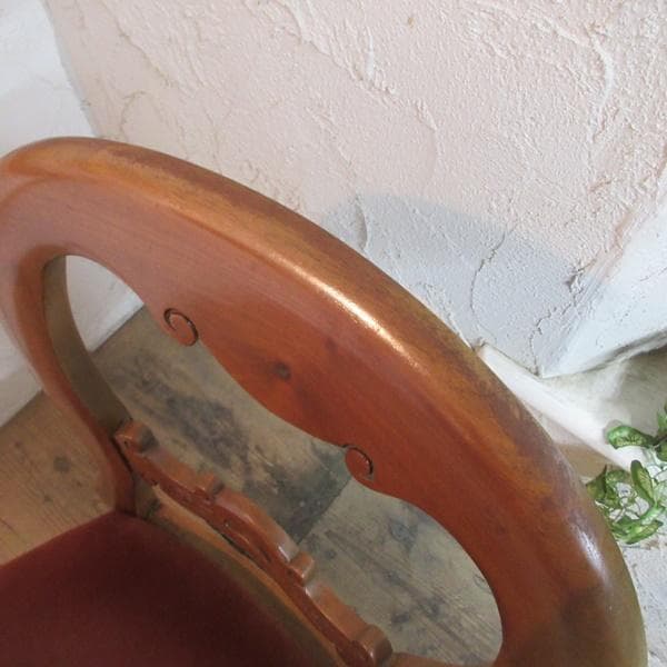 イギリス アンティーク 家具 バルーンバックチェア 椅子 イス 英国 4304e