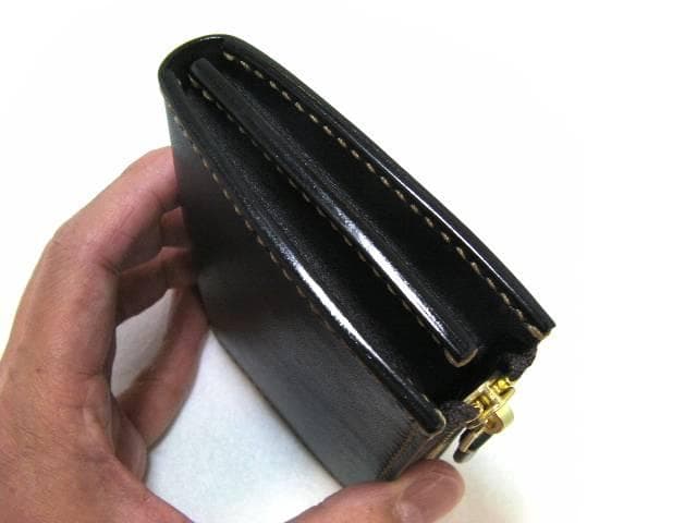 栃木レザー 本革 L字ファスナー 財布 日本製 メンズ レディース 黒 ブラック