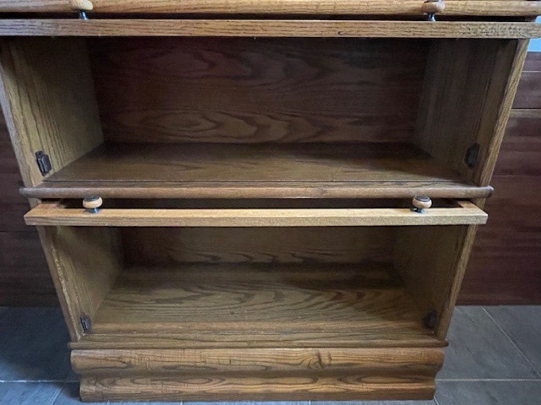 美品◾️オーク/ナラ材　スタッキングキャビネット　バリスタブックケースB 飾り棚