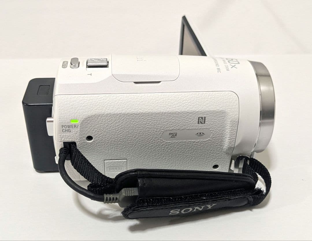 SONY HDR-CX680 ホワイト + 純正バッテリー + SDカード