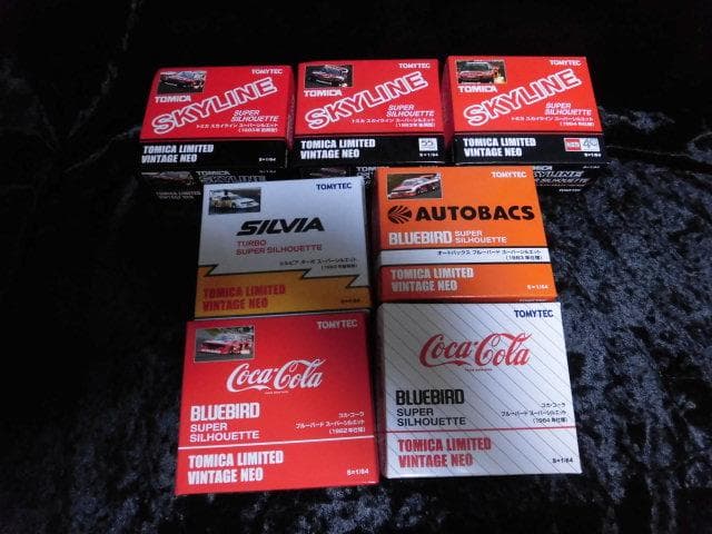 7台 トミカ スーパーシルエット オートバックス スカイライン シルビア ブル