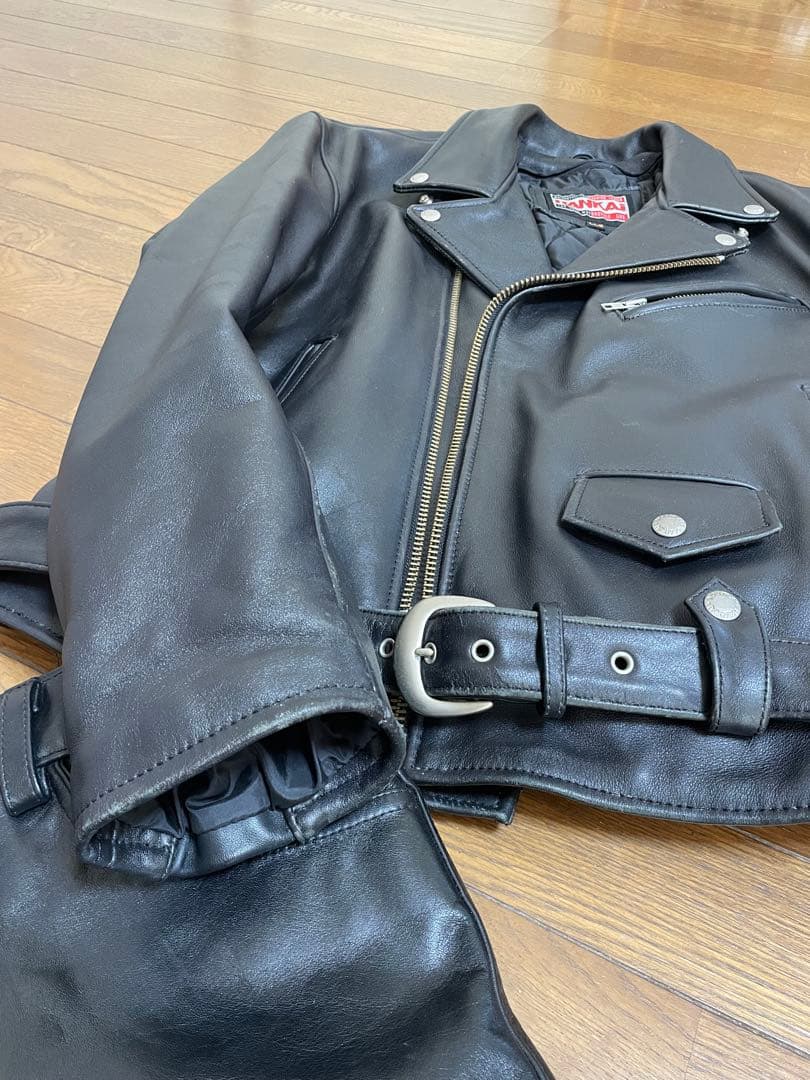 南海部品　ライダース　レザージャケット　革ジャン　本革　NANKAI