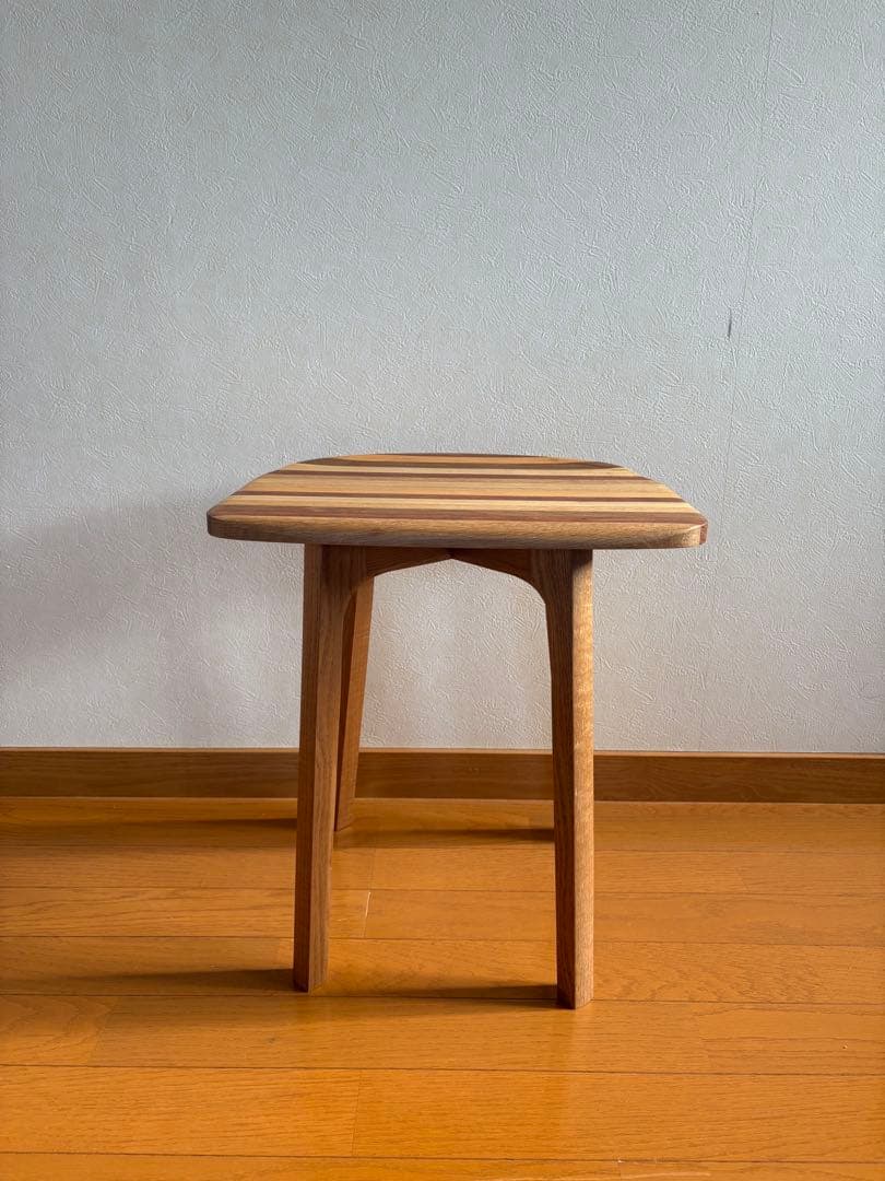 ma@プロフお読みください 木製 スツール 椅子 無垢材 ハンドメイド