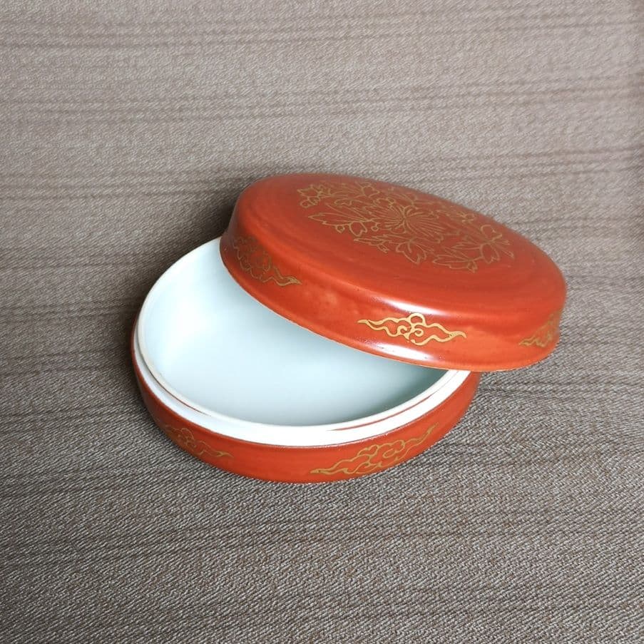 【昭和レトロ　1960s　十二代今泉今右衛門　茶道具】『香合』