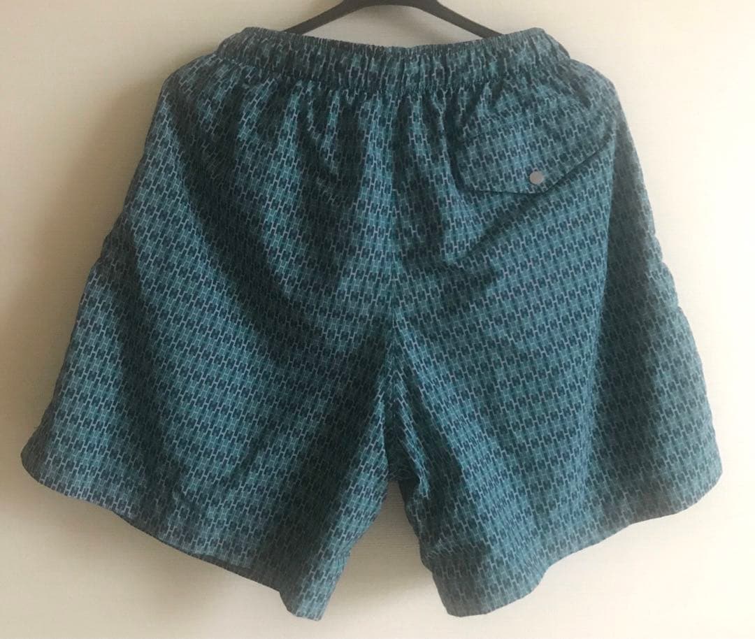 エルメス　おしゃれ　青緑幾何学模様 Hermes ボクサー　水着　s