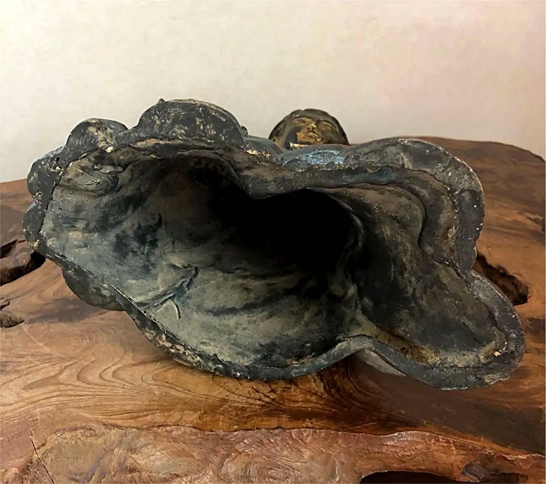 中国美術 大明永楽 古銅 彩色 観音菩薩像 仏像