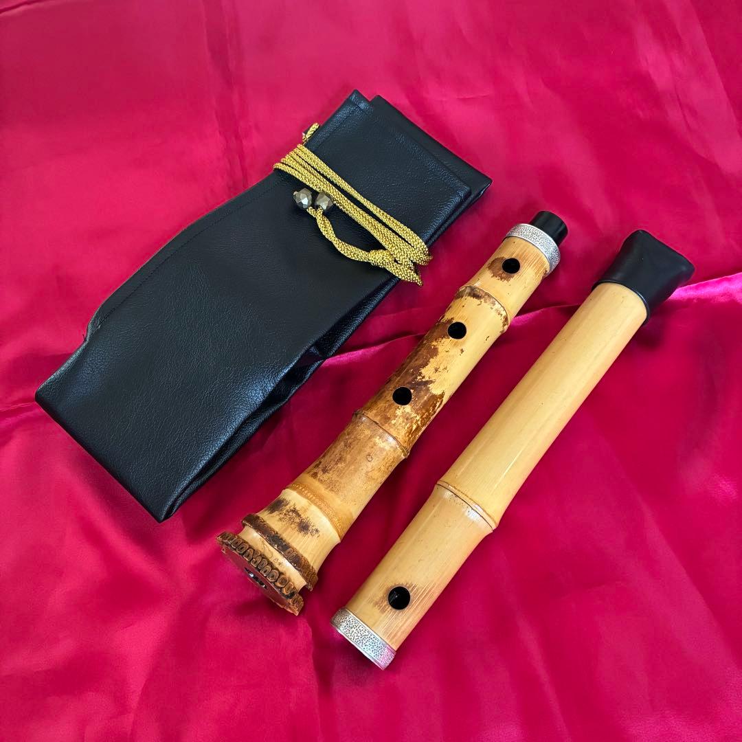 都山流1尺８寸在銘尺八２印