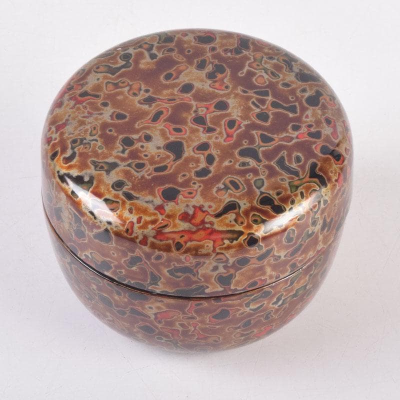 茶道具　若狭塗　津軽塗　金虫喰塗　棗　共箱　V　8372