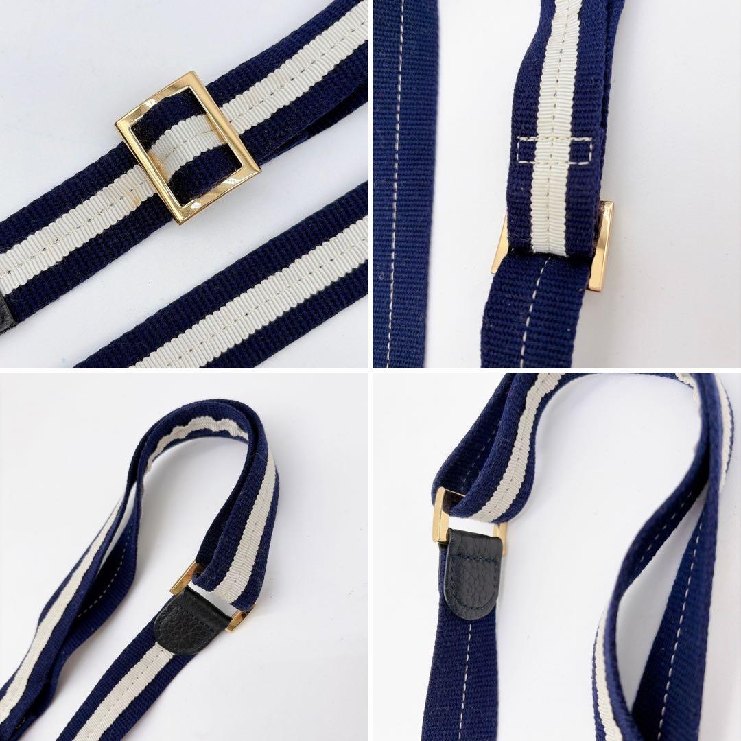 【ATAO】エルヴィ 2way ショルダーバッグ ハンドバッグ ネイビー シボ革