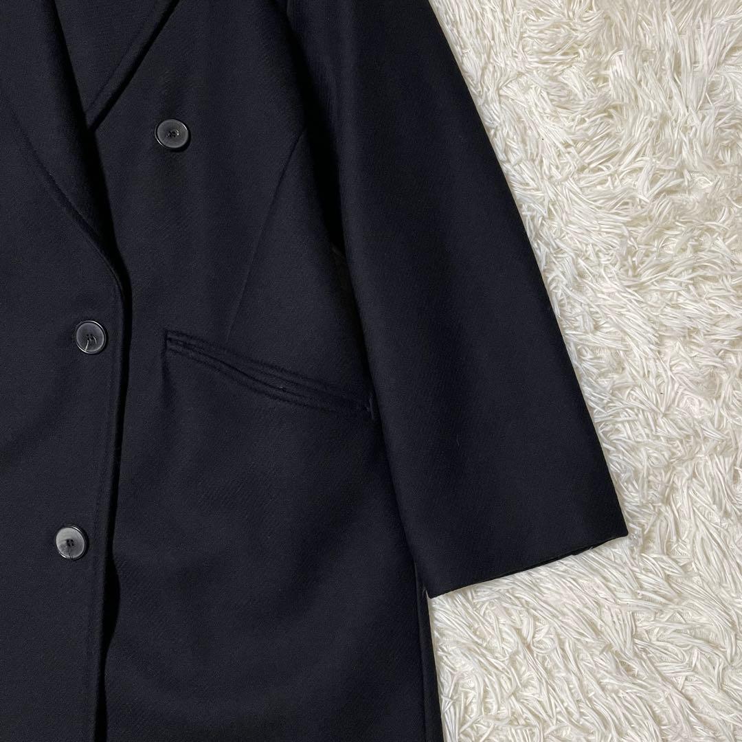 【S】ZARA ザラ MANTECO ダブル チェスターコート ブラック