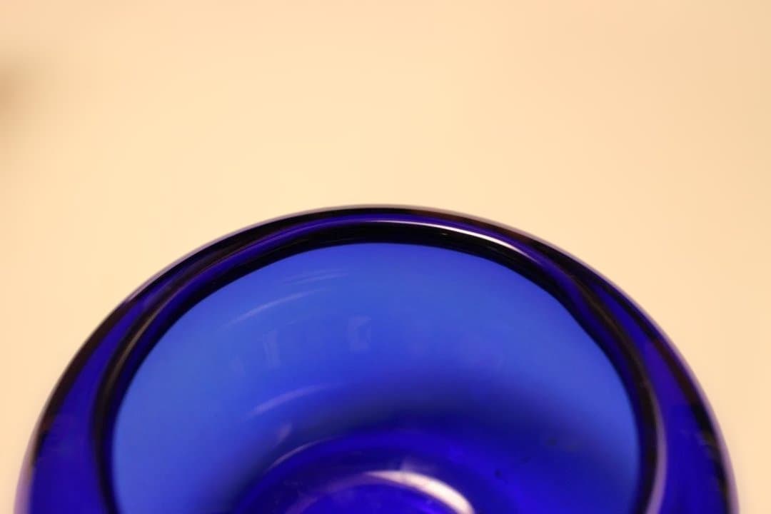 瑠璃香炉　ガラス香炉　ガラス工芸　建水