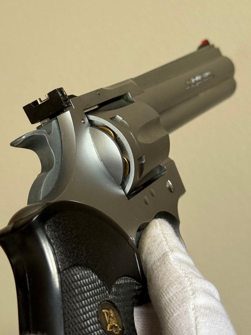 実物グリップ付 KSC コルト Mk-V キングコブラ シルバー モデルガン