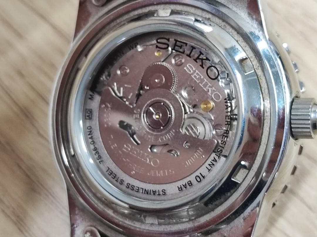SEIKO 7S36-04N0 自動巻き時計 箱・コマ・取説完備 稼働品