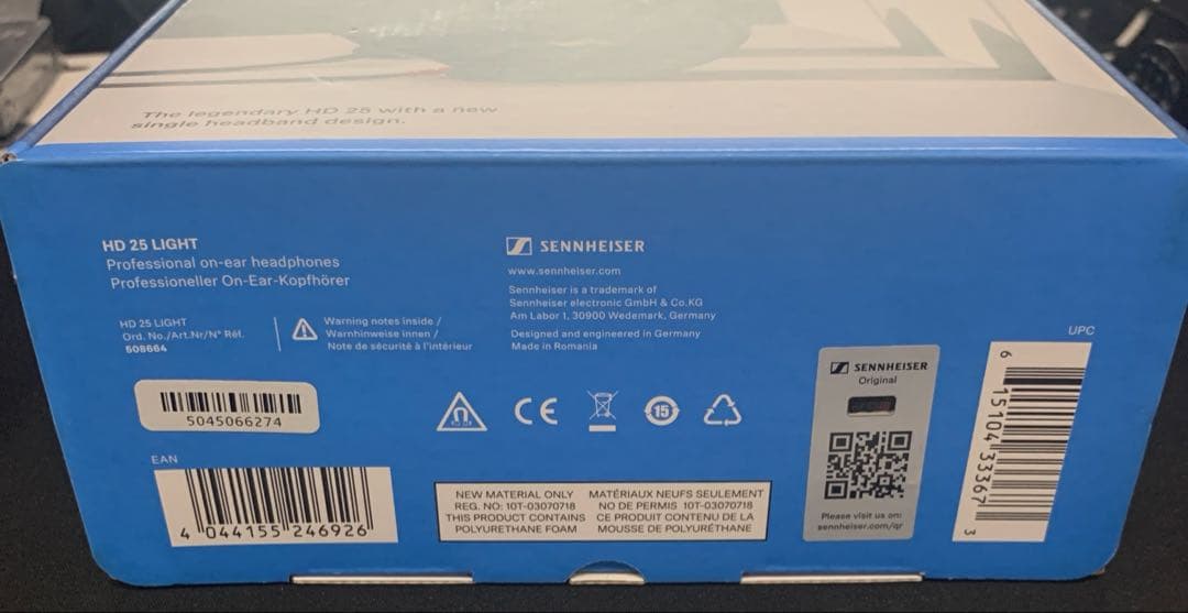 ゼンハイザー モニターヘッドホン密閉型 HD 25 LIGHT