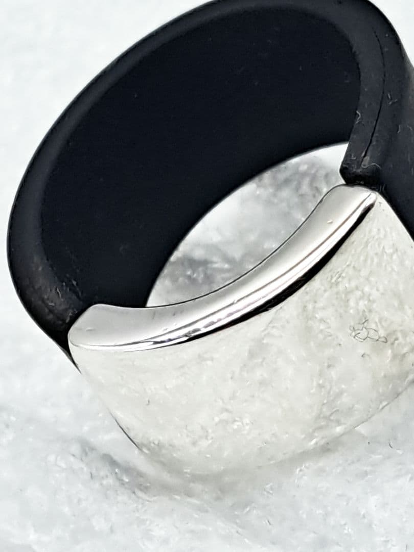 GUCCI ラバーコンビSV925 リング 21号