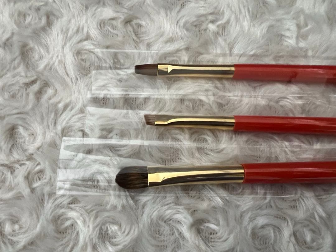 熊野筆　白鳳堂　Sシリーズ　化粧筆〈5本セット〉朱軸