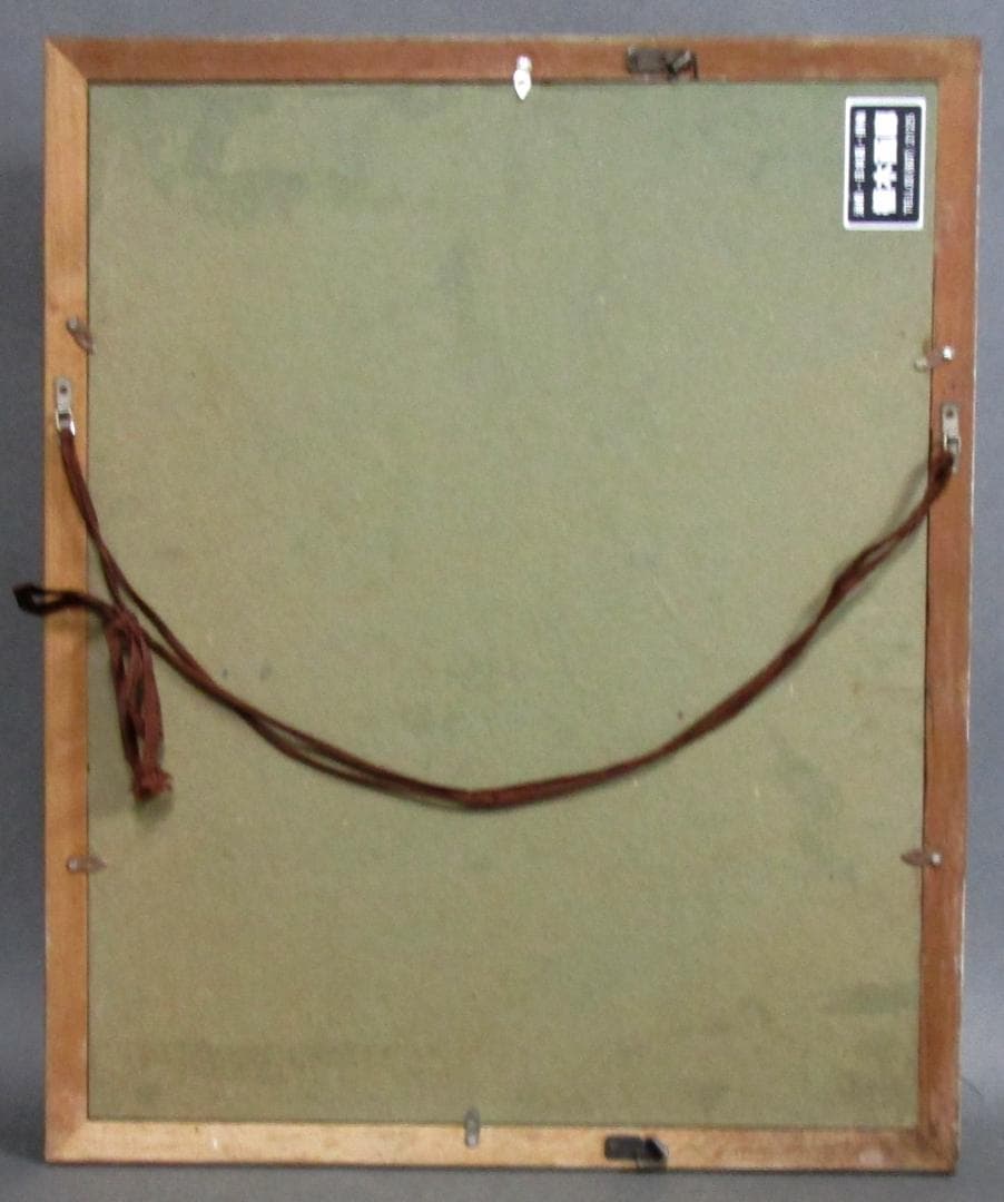 油彩画 園田郁夫［想い］二科展会員　F4号