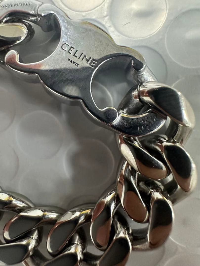 CELINE チェーンブレスレット ステンレス