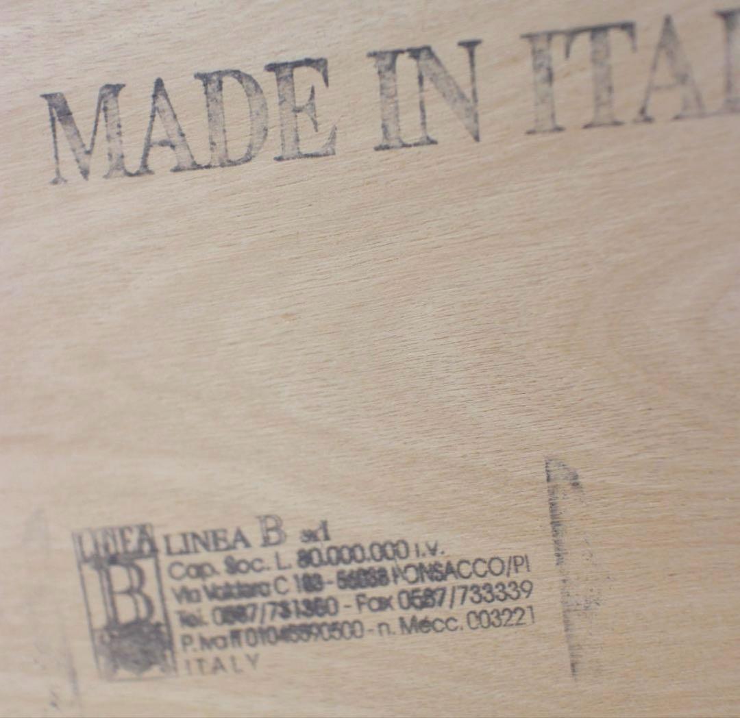 イタリア製 LINEA 象嵌ダイニング ラウンド テーブル 丸 円形 猫脚