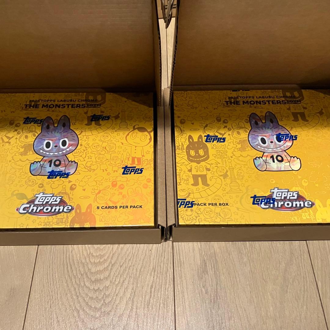 新品 未開封 2025 Topps Chrome Labubu Box ラブブ