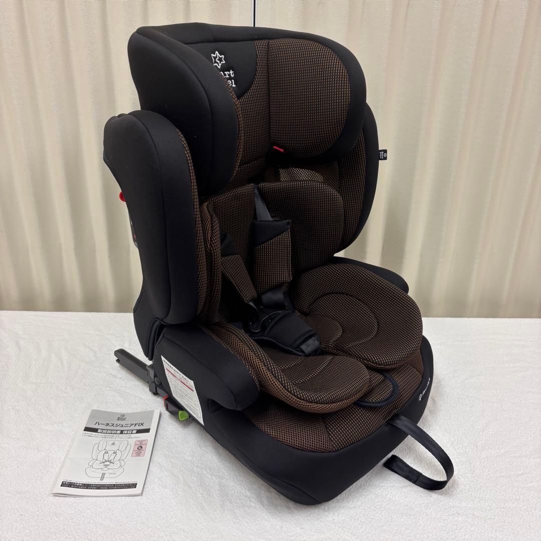 ☆未使用に近い☆　1～11才　ハーネスジュニアFIX　ISOFIX　ブラウン