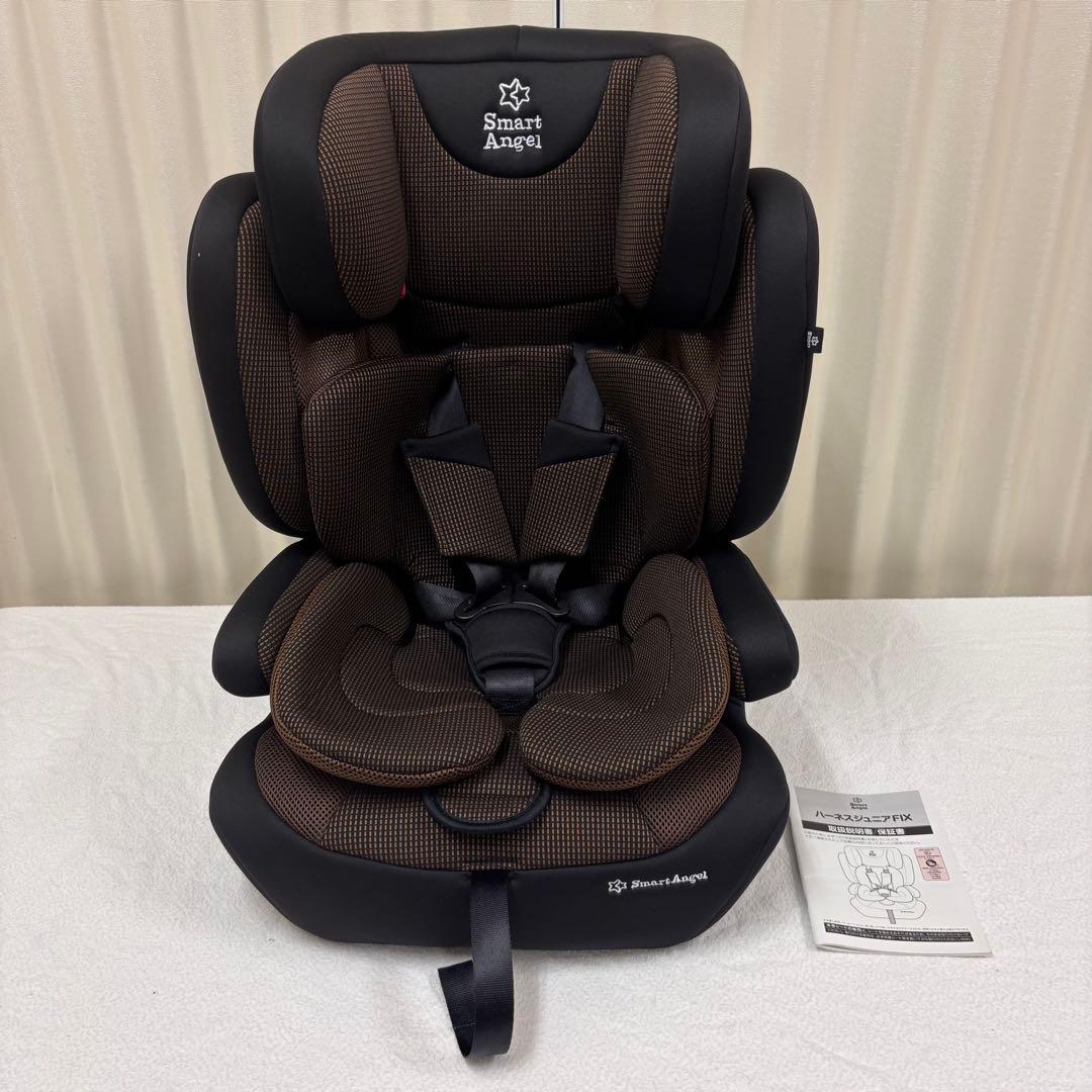 ☆未使用に近い☆　1～11才　ハーネスジュニアFIX　ISOFIX　ブラウン