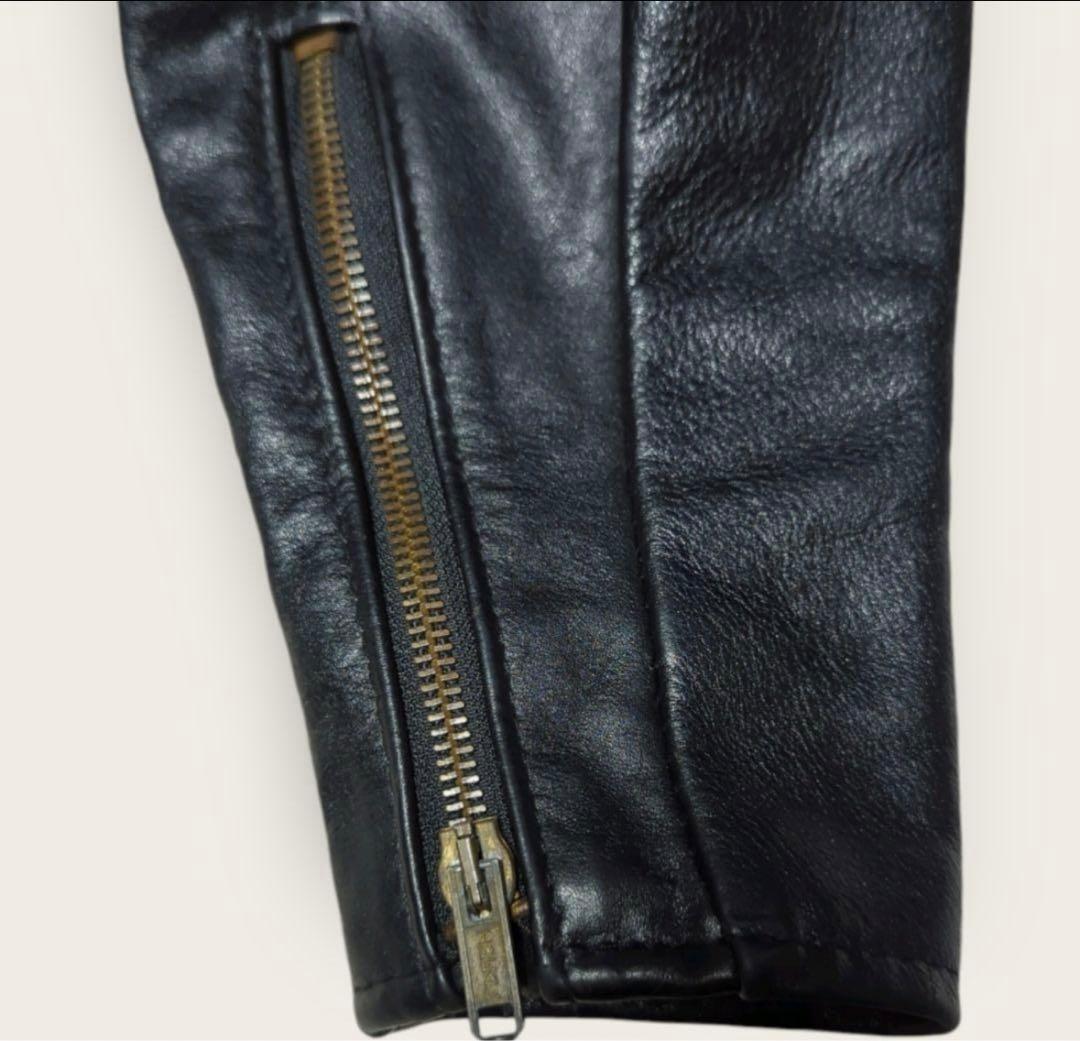 80s USA製 ショット 641EVS シングルライダースジャケット Sサイズ