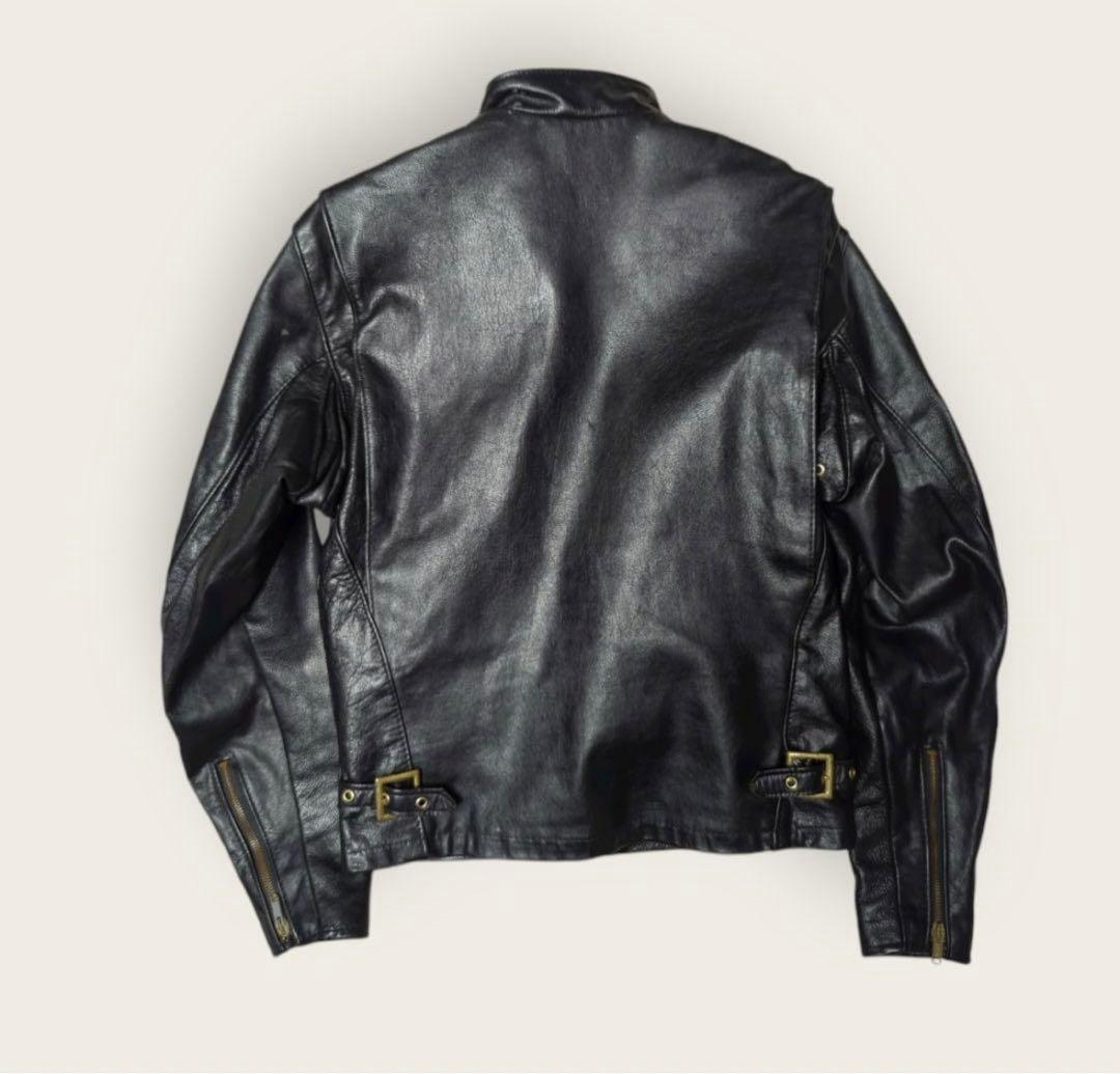 80s USA製 ショット 641EVS シングルライダースジャケット Sサイズ