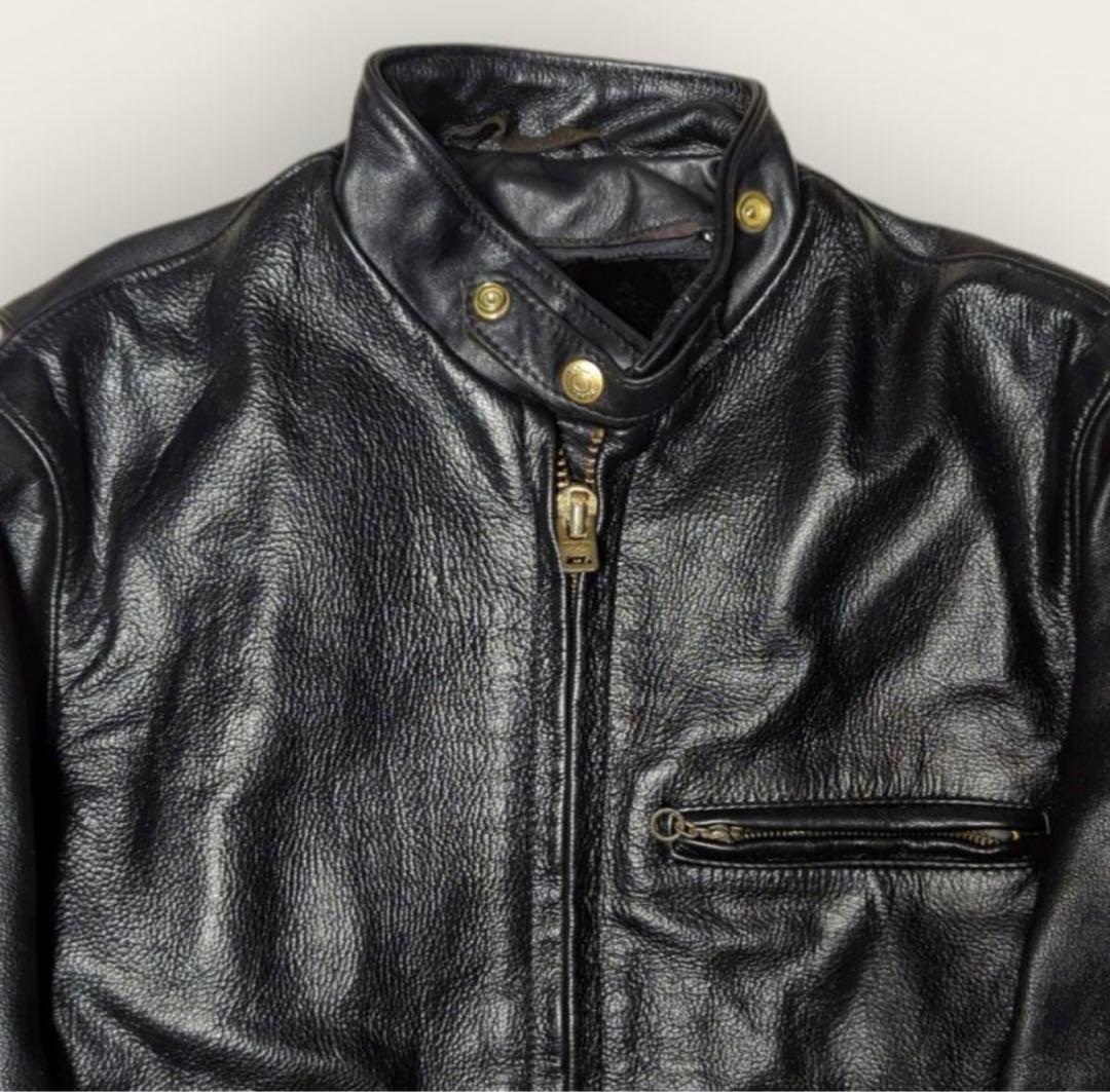 80s USA製 ショット 641EVS シングルライダースジャケット Sサイズ