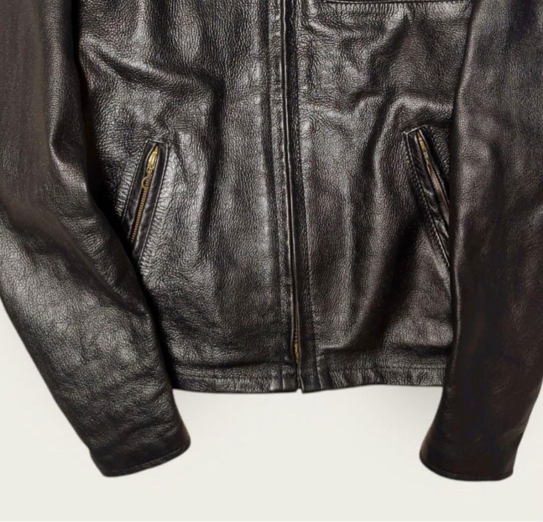 80s USA製 ショット 641EVS シングルライダースジャケット Sサイズ