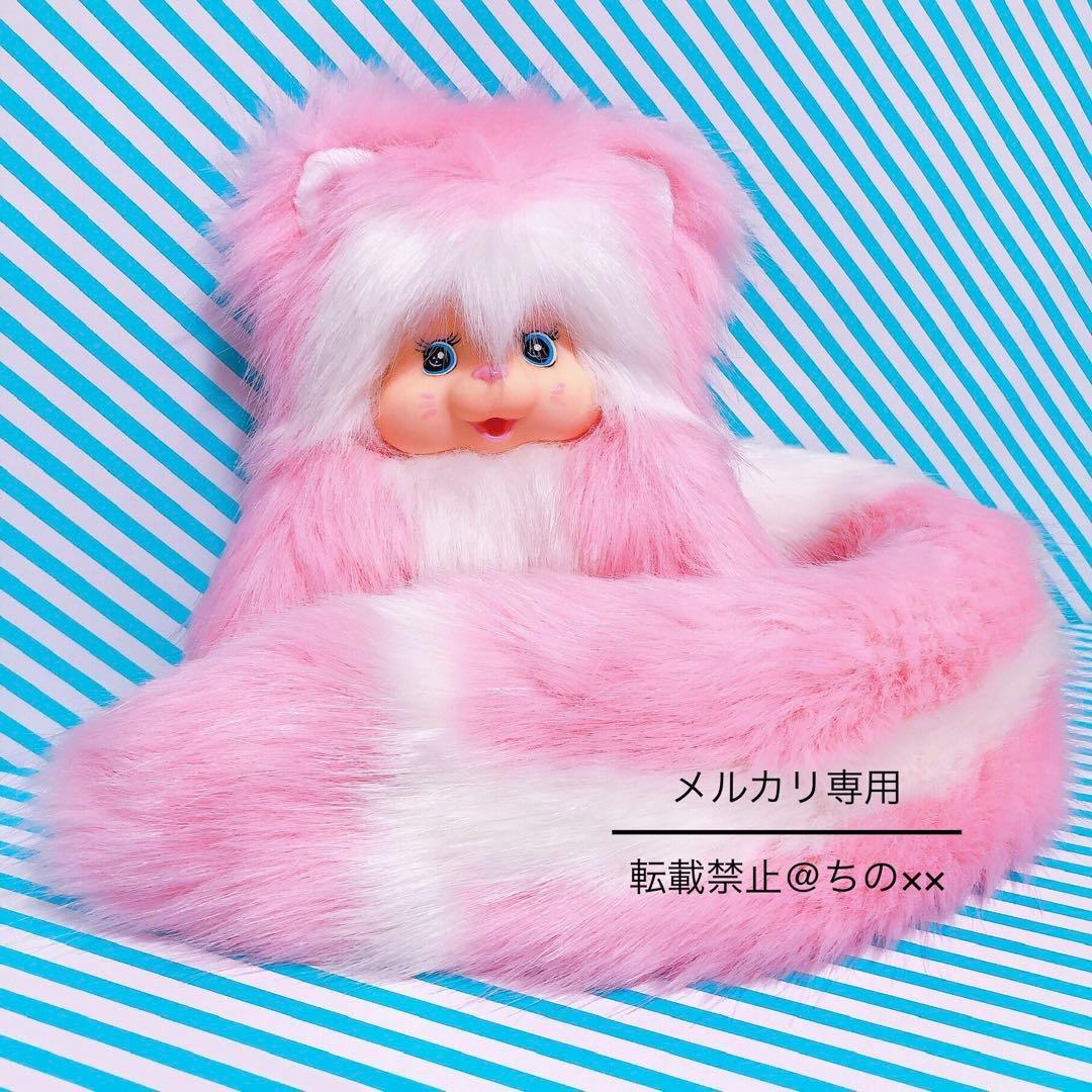 ハンドメイド 海外作家 パステルピンク 猫 ドール ファンシー ぬいぐるみ