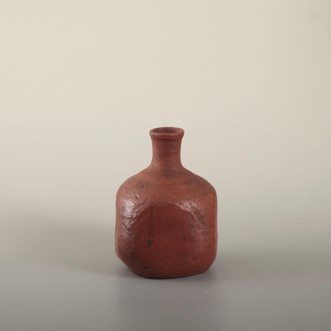 備前 撫四方形 徳利 古美術 酒器 古道具 アンティーク 角徳利