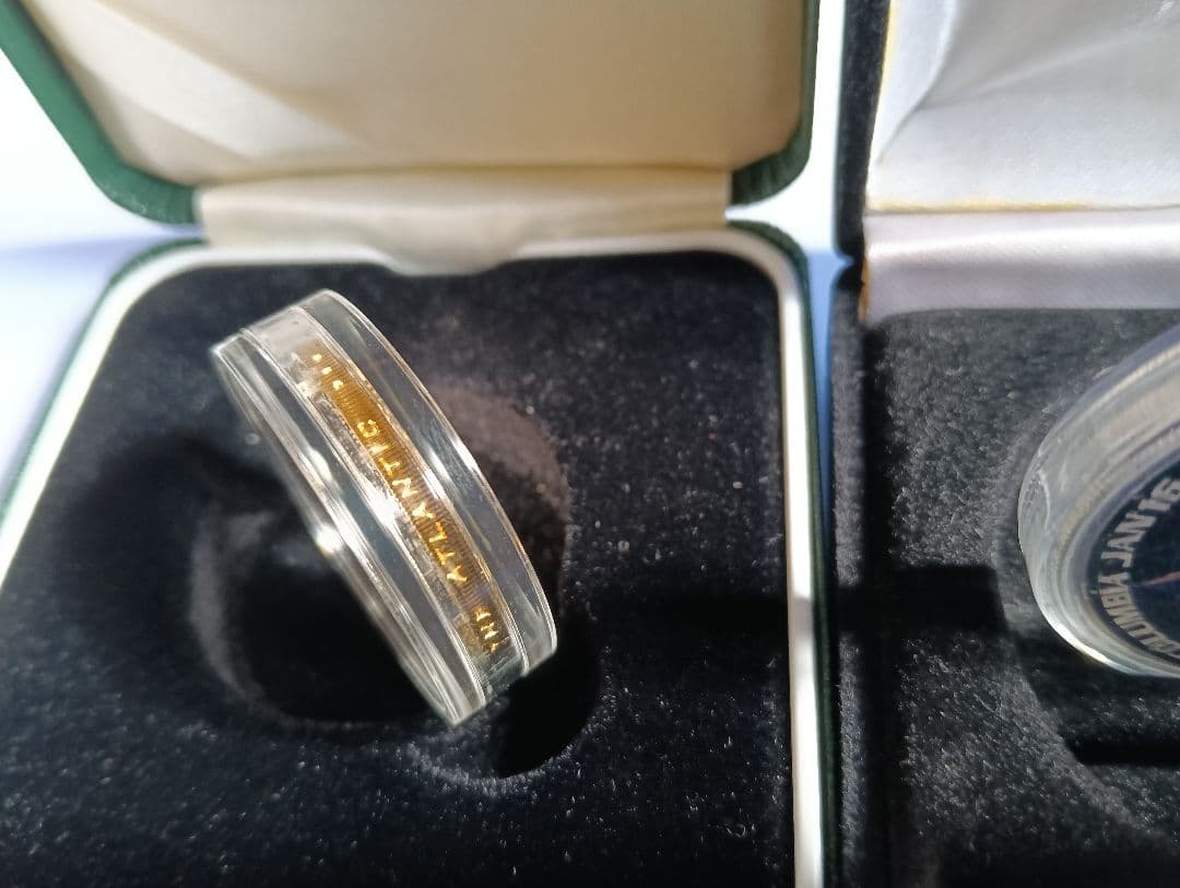 マルコニー大西洋横断無線通信100周年記念銀貨＆コロンビア号追悼記念銀貨