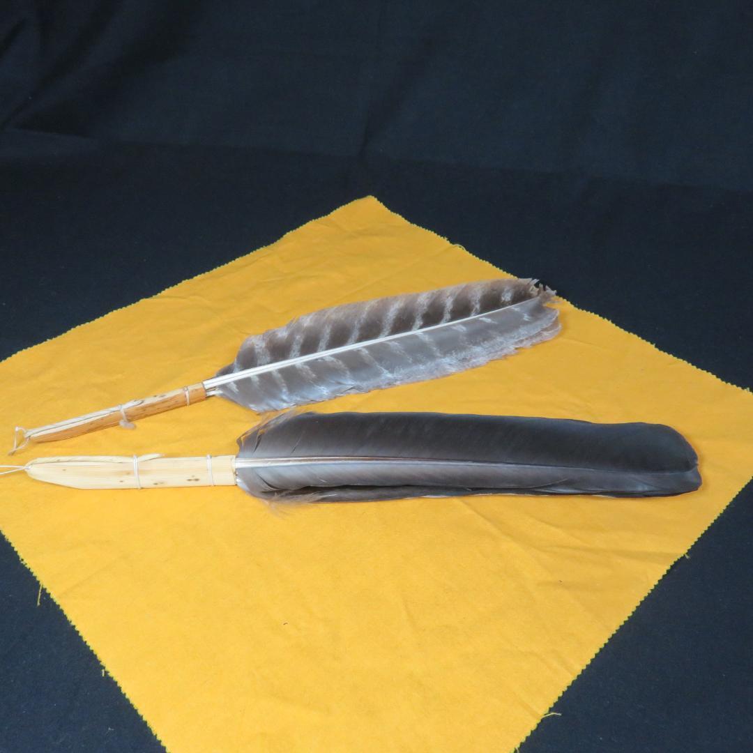 羽箒 羽根 茶道具 コウ鶴 茶器 風炉