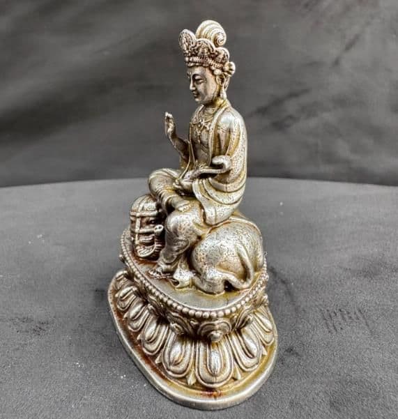 仏教美術 普賢菩薩仏像 書道具 文房具 装飾品 工芸品 美術