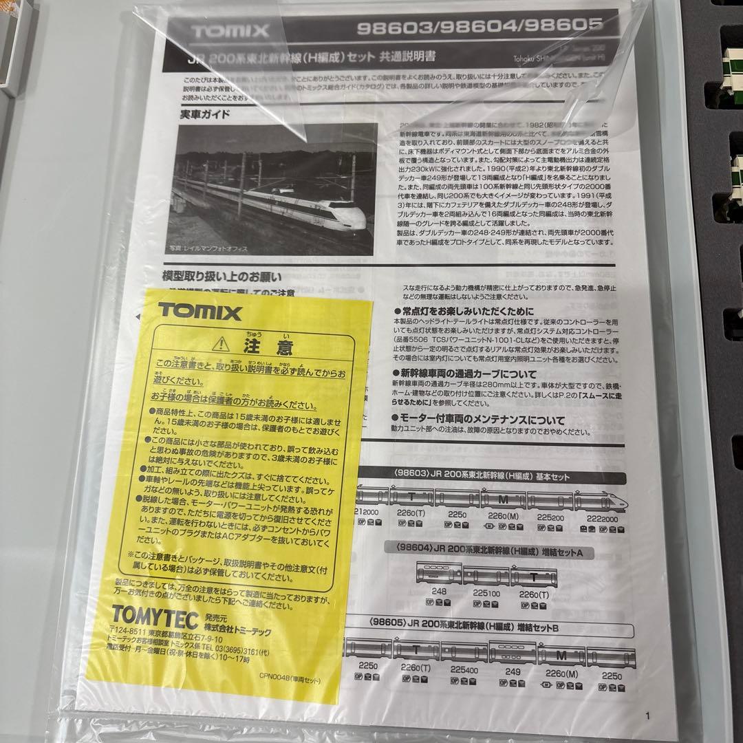 新品未使用品JR200系東北新幹線増結セットB
